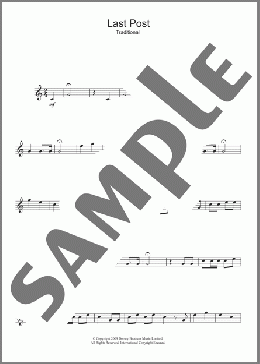 Last Post(Traditional) 楽譜 トランペット（ソロ） ダウンロード