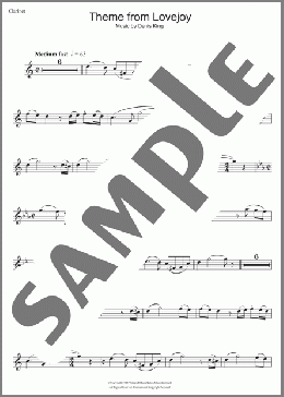 Theme from Lovejoy(Denis King) 楽譜 クラリネット ダウンロード