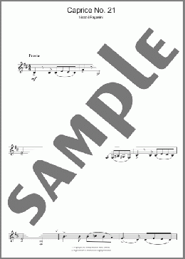 Caprice No. 24(Niccolo Paganini) 楽譜 クラリネット ダウンロード