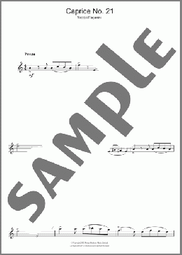 Caprice No. 24(Niccolo Paganini) 楽譜 フルート ダウンロード