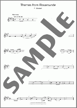 Rosamunde Overture(Franz Schubert) 楽譜 クラリネット ダウンロード