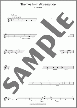 Rosamunde Overture(Franz Schubert) 楽譜 フルート ダウンロード