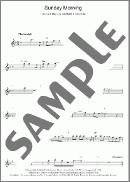 Sunday Morning(The Velvet Underground) 楽譜 フルート ダウンロード