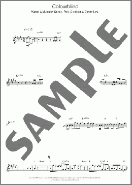 Colourblind(Darius/Darius Danesh) 楽譜 フルート ダウンロード