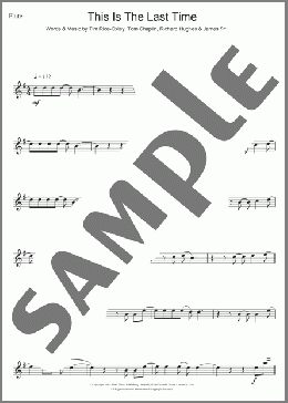 This Is The Last Time(Keane) 楽譜 フルート ダウンロード