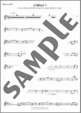 Untitled 1(Keane) 楽譜 クラリネット ダウンロード