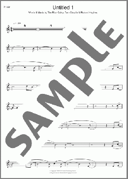 Untitled 1(Keane) 楽譜 フルート ダウンロード