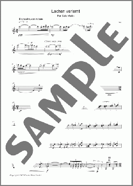 Lachen Verlernt(Esa-Pekka Salonen) 楽譜 バイオリン ダウンロード