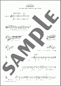 Litany For A Ruined Chapel Between Sheep And Shore(Peter Maxwell Davies) 楽譜 トランペット（ソロ） ダウンロード