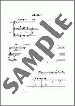 Valse Bleue (score and parts)(Angela Morley) 楽譜 フルート ダウンロード