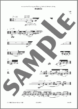 Mantis (for solo viola)(Simon Holt) 楽譜 その他 ダウンロード