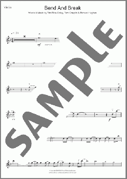 Bend And Break(Keane) 楽譜 バイオリン ダウンロード
