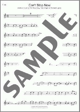Can't Stop Now(Keane) 楽譜 フルート ダウンロード