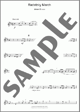 Radetzky March Op. 228(Johann Strauss) 楽譜 クラリネット ダウンロード