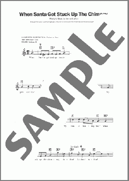 When Santa Got Stuck Up The Chimney(Jimmy Grafton) 楽譜 ピアノ（歌詞 & コード） ダウンロード
