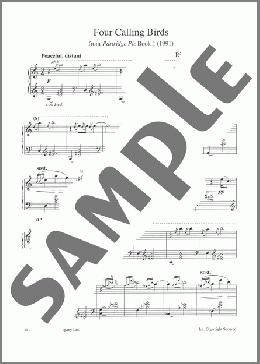 Four Calling Birds (from Partridge Pie Book 1)(Richard Rodney Bennett) 楽譜 ピアノ（ソロ） ダウンロード