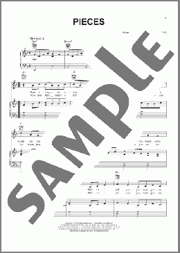 Pieces(Rob Thomas) 楽譜 ピアノ & ボーカル & ギター ダウンロード