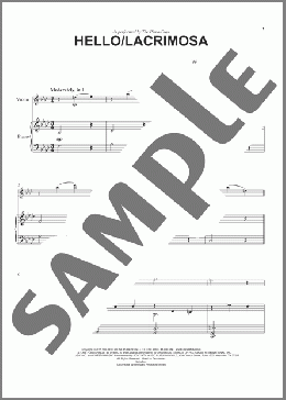 Hello/Lacrimosa(Adele/The Piano Guys) 楽譜 その他 ダウンロード