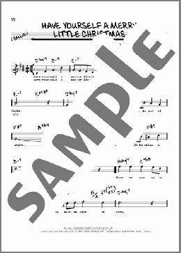 Have Yourself A Merry Little Christmas(Hugh Martin/Ralph Blane) 楽譜 その他 ダウンロード