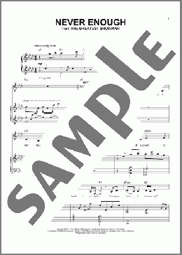 Never Enough(Benj Pasek/Justin Paul/Pasek & Paul) 楽譜 ピアノ & ボーカル ダウンロード