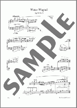 Water-Wagtail Op. 71 No. 3(Cyril Scott) 楽譜 ピアノ（ソロ） ダウンロード