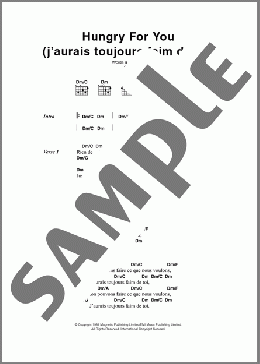 Hungry For You (J'aurais Toujours Faim De Toi)(The Police) 楽譜 ギター（コード） ダウンロード