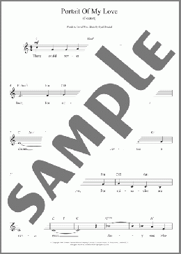 Portrait Of My Love(Cyril Ornadel) 楽譜 その他 ダウンロード