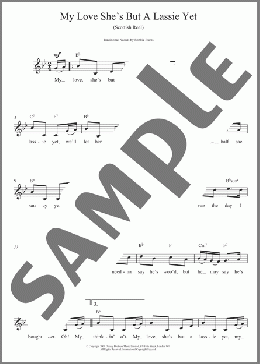 My Love She's But A Lassie Yet(Traditional) 楽譜 その他 ダウンロード
