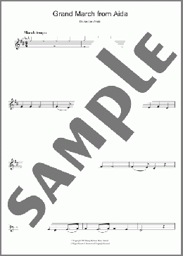 Grand March (from Aida)(Giuseppe Verdi) 楽譜 クラリネット ダウンロード