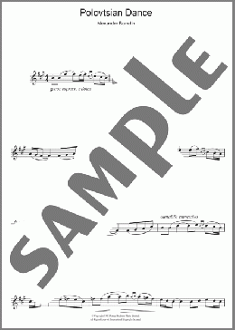 Polovtsian Dance(Alexander Borodin) 楽譜 フルート ダウンロード
