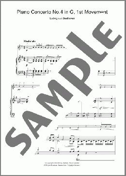 Piano Concerto No.4 In G Major, First Movement(Ludwig Van Beethoven) 楽譜 バイオリン ダウンロード