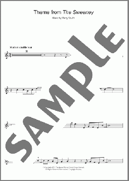 Theme from The Sweeney(Harry South) 楽譜 フルート ダウンロード