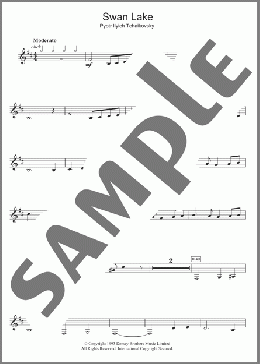 Swan Lake(Pyotr Il'yich Tchaikovsky) 楽譜 クラリネット ダウンロード
