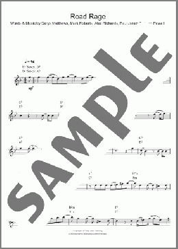 Road Rage(Catatonia) 楽譜 ソプラノサックス（ソロ） ダウンロード