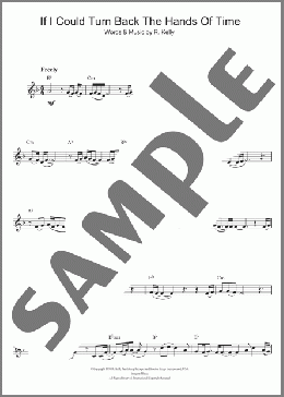 If I Could Turn Back The Hands Of Time(R. Kelly) 楽譜 クラリネット ダウンロード