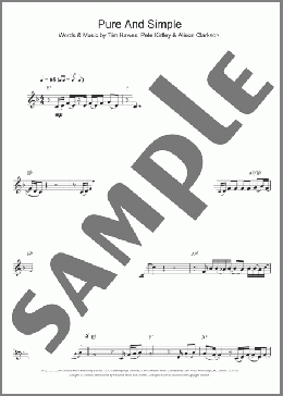 Pure And Simple(Hear'Say) 楽譜 クラリネット ダウンロード
