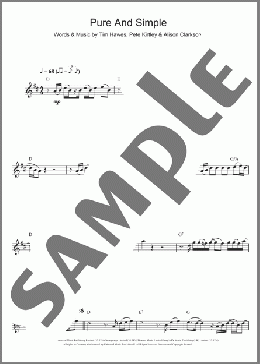 Pure And Simple(Hear'Say) 楽譜 フルート ダウンロード