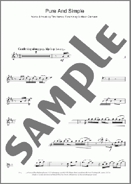 Pure And Simple(Hear'Say) 楽譜 フルート ダウンロード