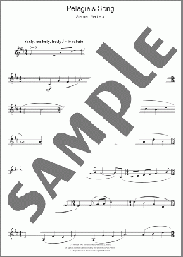 Pelagia's Song (from Captain Corelli's Mandolin)(Stephen Warbeck) 楽譜 クラリネット ダウンロード