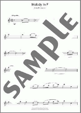 Melody In F(Anton Rubinstein) 楽譜 フルート ダウンロード
