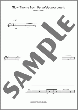 Fantaisie Impromptu(Frederic Chopin) 楽譜 クラリネット ダウンロード