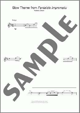 Fantaisie Impromptu(Frederic Chopin) 楽譜 フルート ダウンロード