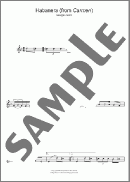 Habanera (from Carmen)(Georges Bizet) 楽譜 フルート ダウンロード
