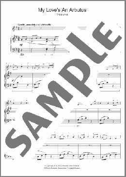 My Love's An Arbutus(Traditional) 楽譜 バイオリン ダウンロード