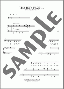 The Boy From...(Stephen Sondheim) 楽譜 ピアノ & ボーカル ダウンロード