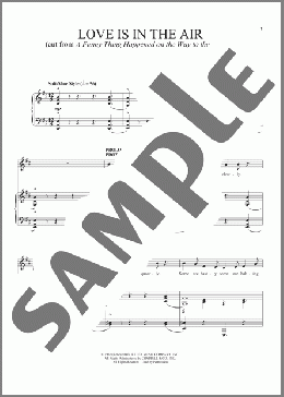 Love Is In The Air(Stephen Sondheim) 楽譜 ピアノ & ボーカル ダウンロード
