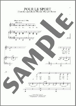 Pour Le Sport(Stephen Sondheim) 楽譜 ピアノ & ボーカル ダウンロード