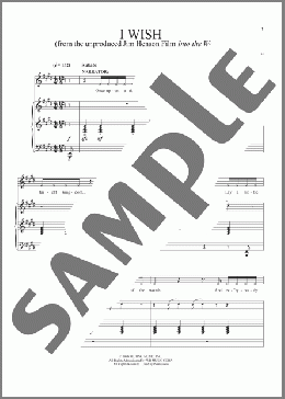 I Wish(Stephen Sondheim) 楽譜 ピアノ & ボーカル ダウンロード