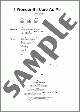 I Wonder If I Care As Much(The Everly Brothers) 楽譜 ギター（コード） ダウンロード