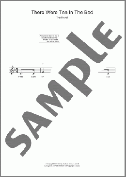 There Were Ten In The Bed(Traditional) 楽譜 その他 ダウンロード